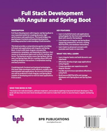 Full Stack Development with Angular and Spring Boot: Build scalable, responsive, and dynamic enterprise-level web applications [KSIĄŻKA]