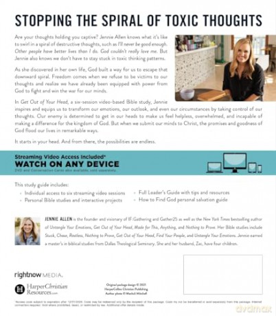 Get Out of Your Head Bible Study Guide plus Streaming Video: Six-Session Bible Study in Philippians [KSIĄŻKA]