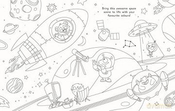 Glow Colouring: Space [KSIĄŻKA]
