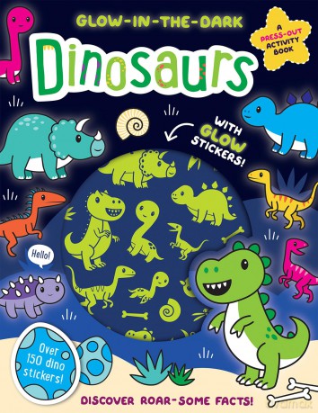 Glow-in-the-Dark Dinosaurs Sticker Activity Book [KSIĄŻKA]