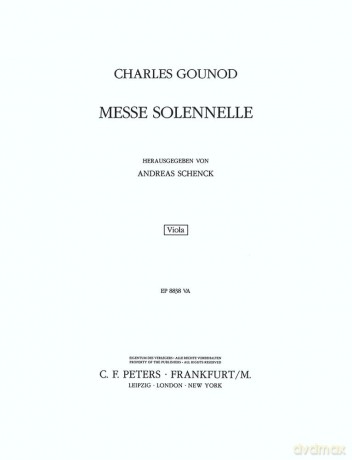 Gounod: Messe solennelle [KSIĄŻKA]