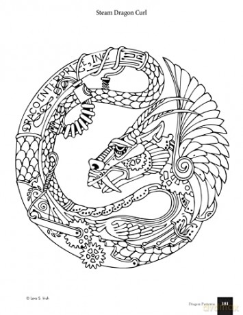 Great Book of Dragon Patterns, Revised and Expanded Third Edition: The Ultimate Design Sourcebook for Artists and Craftspeople [KSIĄŻKA]