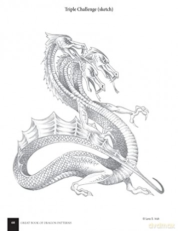 Great Book of Dragon Patterns, Revised and Expanded Third Edition: The Ultimate Design Sourcebook for Artists and Craftspeople [KSIĄŻKA]