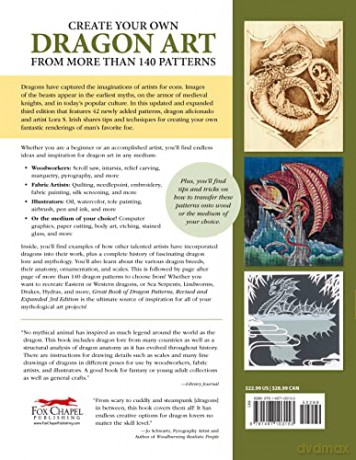 Great Book of Dragon Patterns, Revised and Expanded Third Edition: The Ultimate Design Sourcebook for Artists and Craftspeople [KSIĄŻKA]
