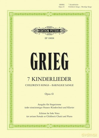 Grieg: 7 Children's Songs Op. 61 [KSIĄŻKA]