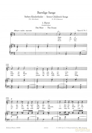 Grieg: 7 Children's Songs Op. 61 [KSIĄŻKA]