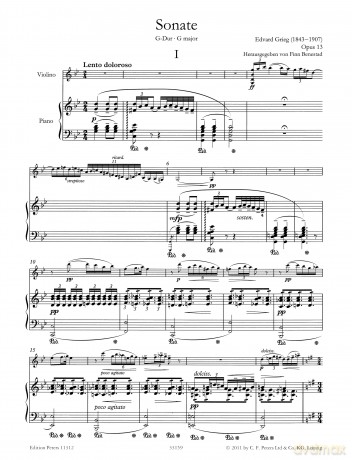 Grieg: Violin Sonata No. 2 in G Op.13 [KSIĄŻKA]