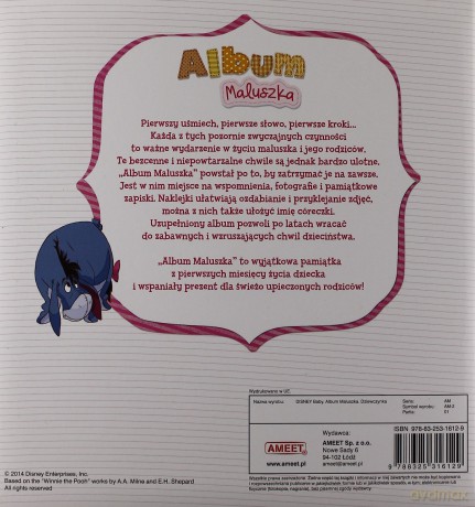Disney Baby. Album Maluszka - dziewczynka [KSIĄŻKA]