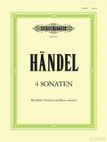 Handel: 4 Sonatas [KSIĄŻKA]