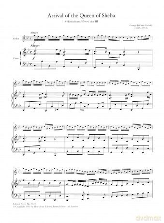 Handel: Arrival of the Queen of Sheba [KSIĄŻKA]