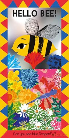 Hello Bee!: A minibeast search-and-find mirror book [KSIĄŻKA]