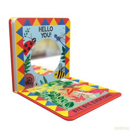 Hello Bee!: A minibeast search-and-find mirror book [KSIĄŻKA]