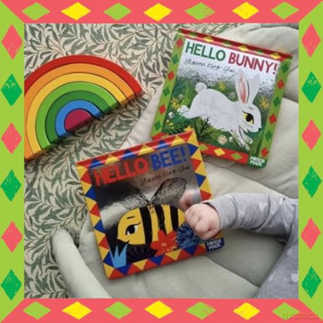 Hello Bunny!: An Easter search-and-find mirror book [KSIĄŻKA]