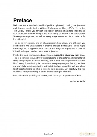 Henry IV Part 1 Text Guide: A-Level English Literature Revision Book | Includes Analysis, Key Quotes, Character Insights, and Sample Essays for Top Grades [KSIĄŻKA]
