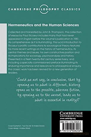 Hermeneutics and the Human Sciences: Essays on Language, Action and Interpretation [KSIĄŻKA]