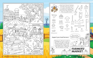 Hidden Picture Puzzles on the Farm: 50 Seek-and-Find Puzzles to Solve and Color [KSIĄŻKA]