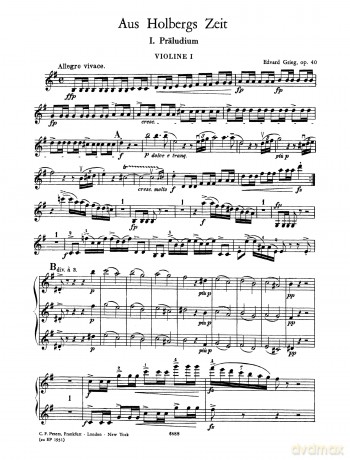 Holberg Suite Grieg: Holberg Suite Op.40 [KSIĄŻKA]