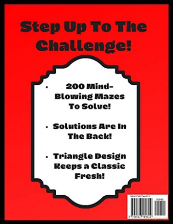 Insane Triangle Maze - Hard Mode: Mind-Blowing Puzzle Activity Book For Adults! [KSIĄŻKA]