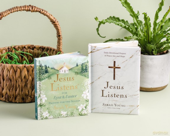 Jesus Listens--for Lent and Easter, Padded Hardcover, with Full Scriptures: Prayers for the Season [KSIĄŻKA]