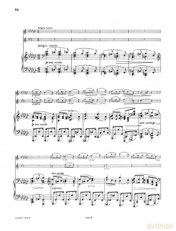 Johannes Brahms: Trio Op. 40 in Eb Major for Horn, Violin and Piano [KSIĄŻKA]