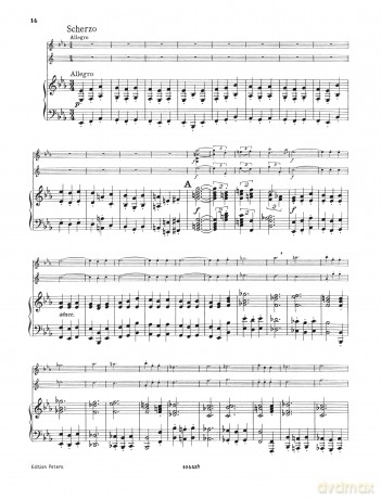 Johannes Brahms: Trio Op. 40 in Eb Major for Horn, Violin and Piano [KSIĄŻKA]