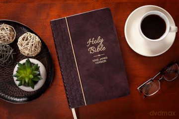 KJV Holy Bible Giant Print Maroon [KSIĄŻKA]