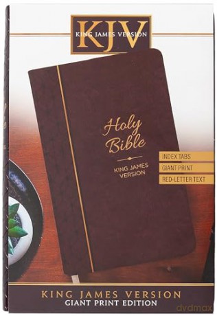 KJV Holy Bible Giant Print Maroon [KSIĄŻKA]