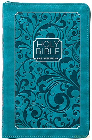 KJV Holy Bible Zip Turquoise: King James Version, Turquoise, Zip [KSIĄŻKA]