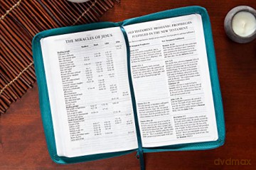 KJV Holy Bible Zip Turquoise: King James Version, Turquoise, Zip [KSIĄŻKA]