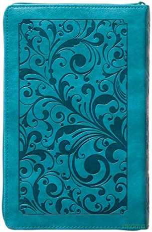 KJV Holy Bible Zip Turquoise: King James Version, Turquoise, Zip [KSIĄŻKA]