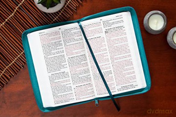 KJV Holy Bible Zip Turquoise: King James Version, Turquoise, Zip [KSIĄŻKA]