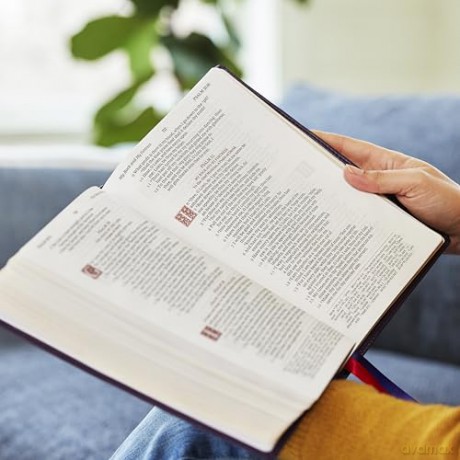 KJV Large Print Reference Bible, Black Leathersoft, Red Letter, Comfort Print [KSIĄŻKA]