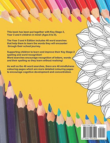 KS2 - Year 3 and 4 - Word Searches and Mindfulness Colouring: Year 3 and 4 Edition [KSIĄŻKA]