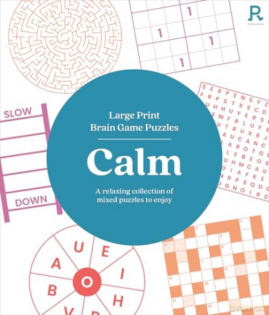 Large Print Brain Game Puzzles - Calm [KSIĄŻKA]