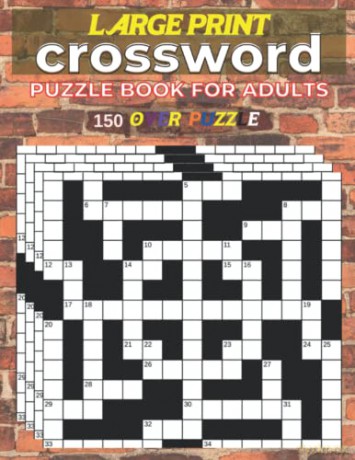 Large Print Crossword Puzzle Book Adults 150 Over Pyzzle: Large-Print Puzzles to Enjoy [KSIĄŻKA]