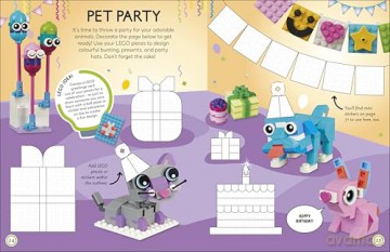 LEGO Ideas Activity Book Animals: Packed with LEGO Building and Sticker Activities and Fun Facts. With 500+ Stickers! [KSIĄŻKA]