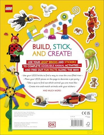 LEGO Ideas Activity Book Animals: Packed with LEGO Building and Sticker Activities and Fun Facts. With 500+ Stickers! [KSIĄŻKA]