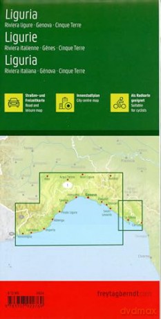 Liguria Road and Leisure Map: Italian Riviera - Genoa T10 [KSIĄŻKA]