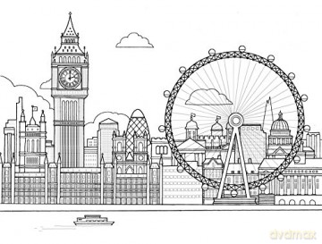 London Coloring Book [KSIĄŻKA]