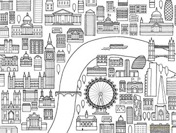 London Coloring Book [KSIĄŻKA]