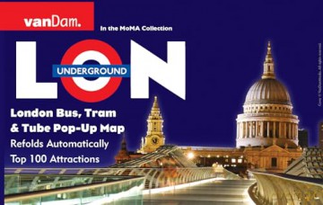 London Pop-Up Tube Map by VanDam - Transport Edition: Top 100 locations [KSIĄŻKA]