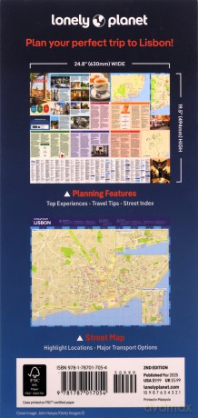 Lonely Planet Lisbon City Map [KSIĄŻKA]