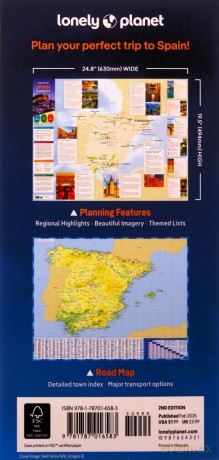 Lonely Planet Spain Planning Map [KSIĄŻKA]