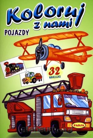 Koloruj z nami. Pojazdy PASJA [KSIĄŻKA]