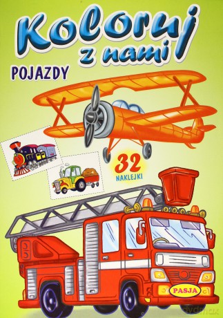 Koloruj z nami. Pojazdy PASJA [KSIĄŻKA]