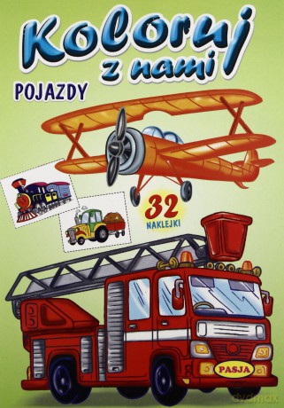 Koloruj z nami. Pojazdy PASJA [KSIĄŻKA]
