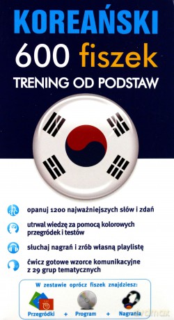 Koreański. 600 fiszek. Trening od podstaw [KSIĄŻKA]