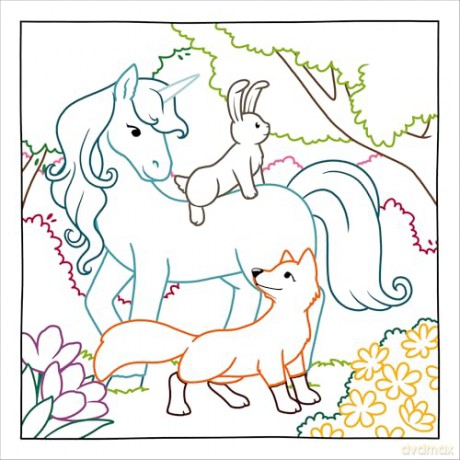 Magic Paper Coloring Book Unicorns: A Unicorn Pencil Colouring Book for Kids Aged 4-8 with Hidden Patterns on Every Page [KSIĄŻKA]