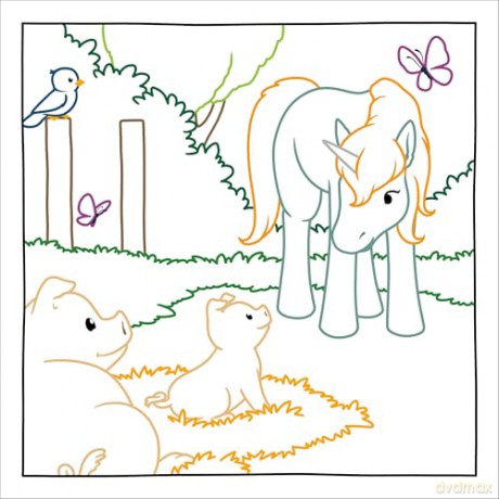 Magic Paper Coloring Book Unicorns: A Unicorn Pencil Colouring Book for Kids Aged 4-8 with Hidden Patterns on Every Page [KSIĄŻKA]