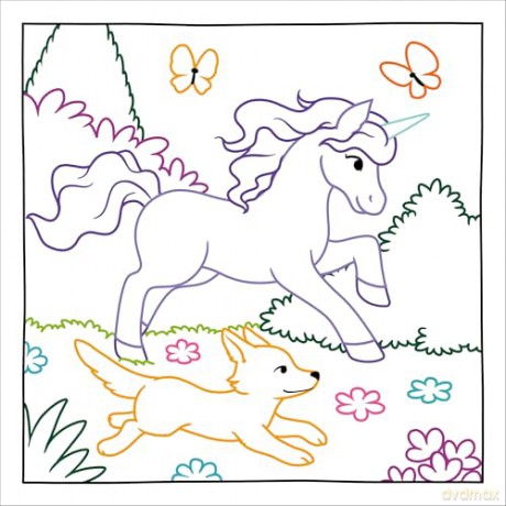 Magic Paper Coloring Book Unicorns: A Unicorn Pencil Colouring Book for Kids Aged 4-8 with Hidden Patterns on Every Page [KSIĄŻKA]